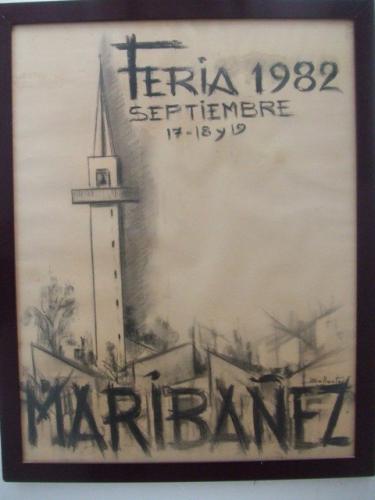 1982. Cartel de Feria de Maribáñez (Los Palacios y Vfca).