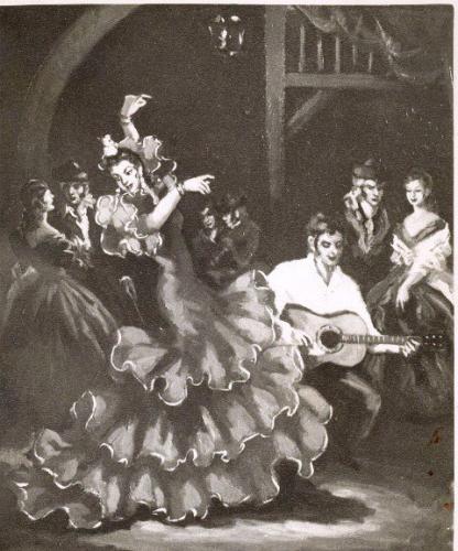 1950 Gitana bailando. 0087