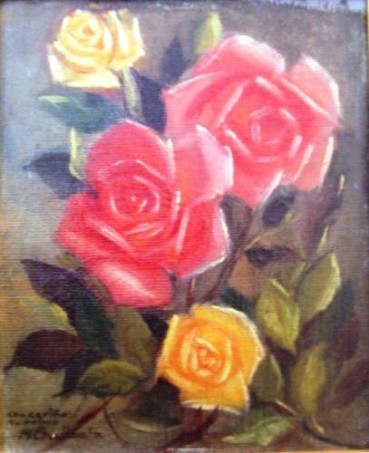 1949 rosas y amarillas