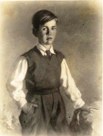 1951 Mi hermano Manolo, con ocho años.