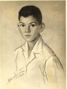 1955 Niño americano.